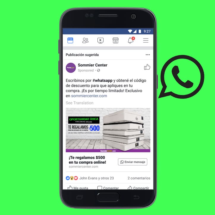 WhatsApp anuncios