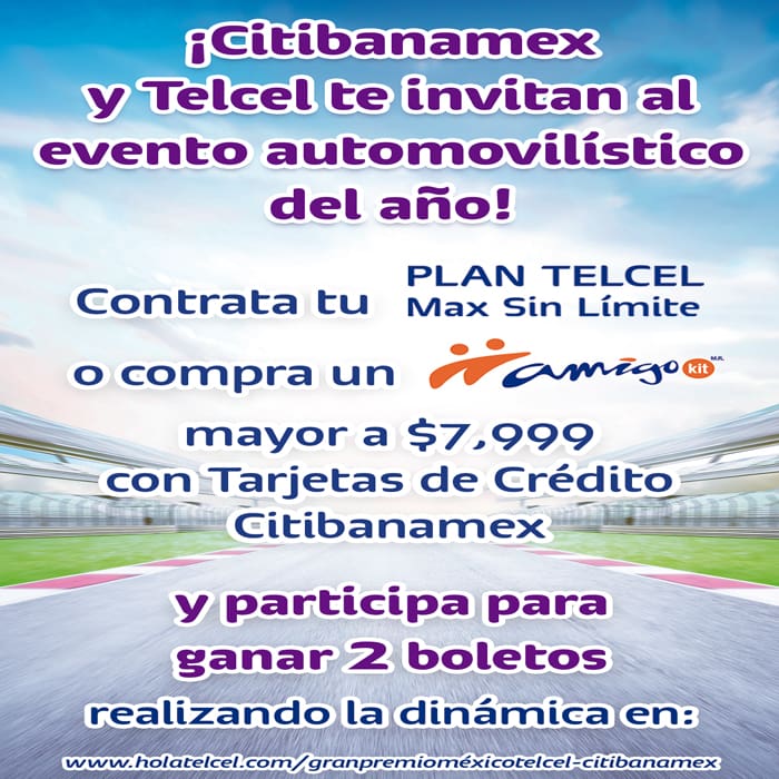 Participa por un pase doble para la Fórmula 1