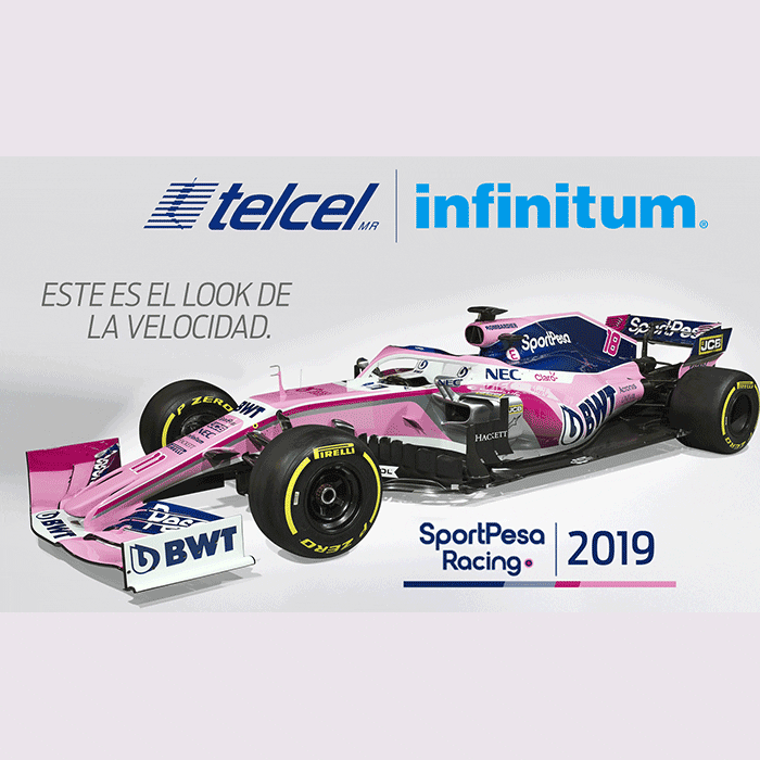 Checo Pérez estrena monoplaza para campaña 2019 de Fórmula 1