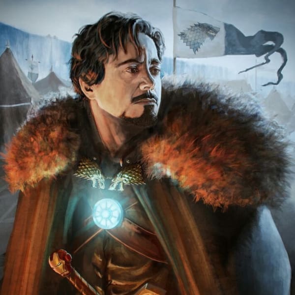 ironman de avengers en game of thrones