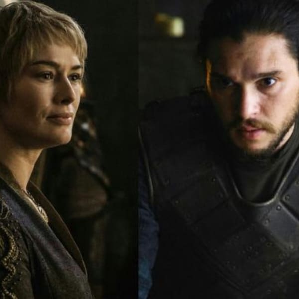 cersei y jon snow en games of thrones