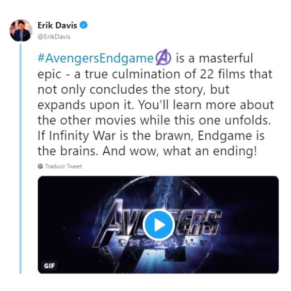 reacciones avengers endgame