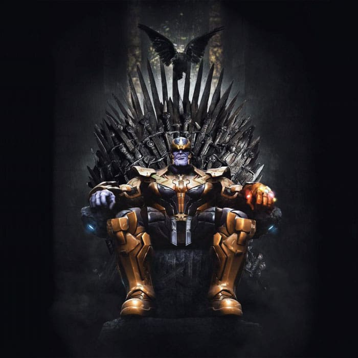 Equipo de Avengers fan de Game of Thrones