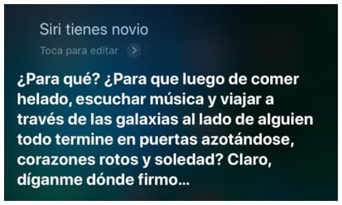 Preguntas interesantes a Siri.