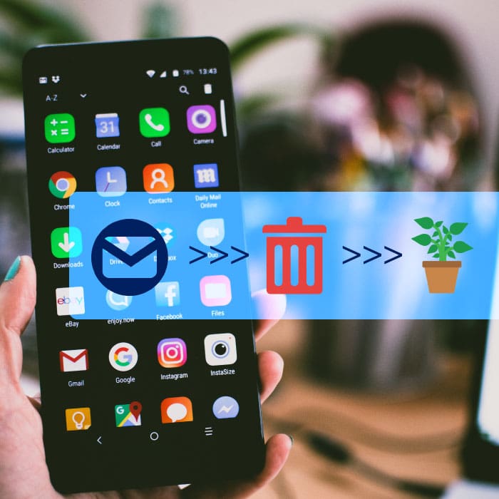 borrar correos medio ambiente reforestar planeta