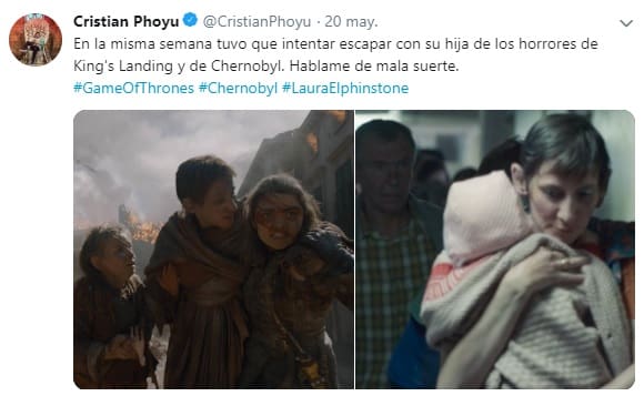 la mujer de chernobyl y game of thrones