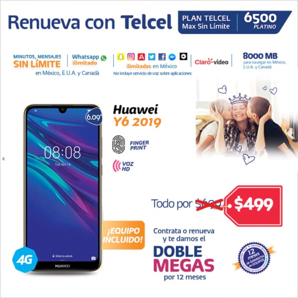 plan telcel max sin limite 6500 platino 