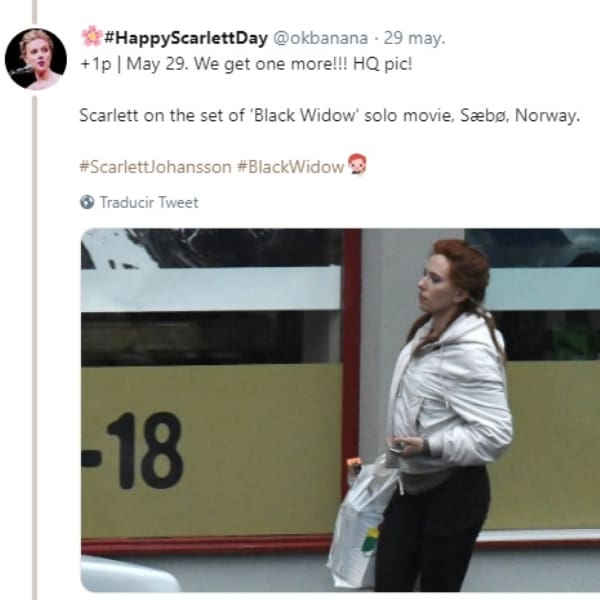 Scarlett Johansson ya inició el rodaje de Black Widow