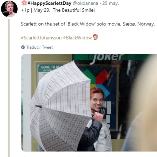 Scarlett Johansson ya inició el rodaje de Black Widow