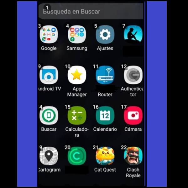 pantalla Voice Access