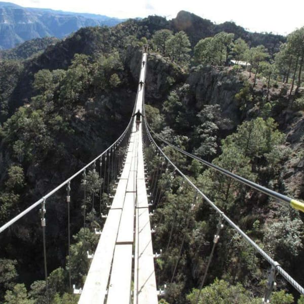 puente colgante barrancas del cobre