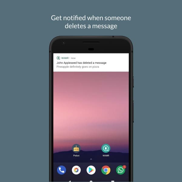 WAMR para ver mensajes eliminados de WhatsApp 