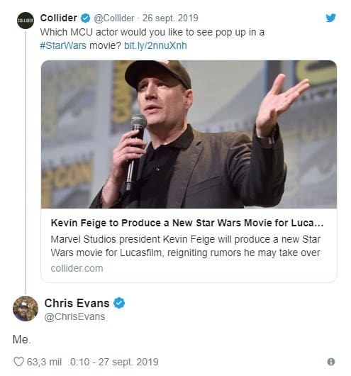 Chris Evans Star Wars 