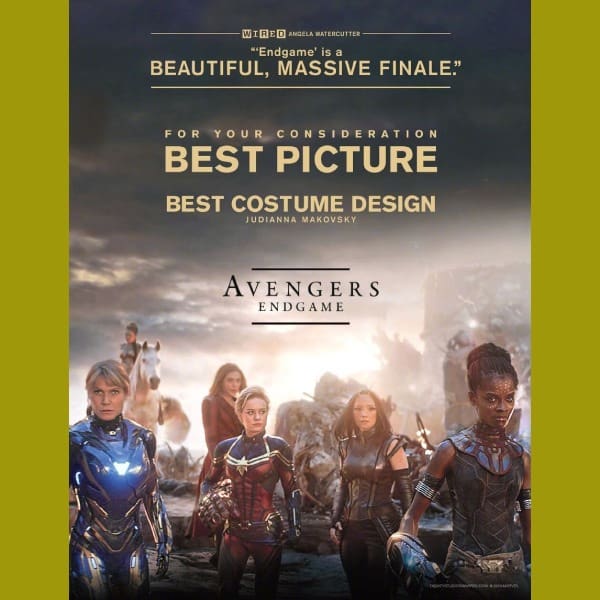 Avengers: Endgame: Así lucen los cárteles de su campaña rumbo al Oscar