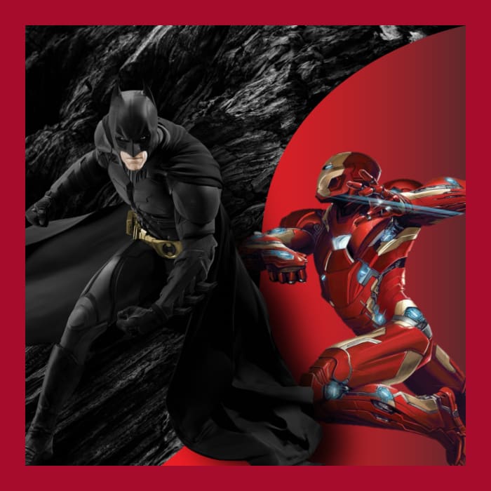semejanzas batman dc y iron man de marvel