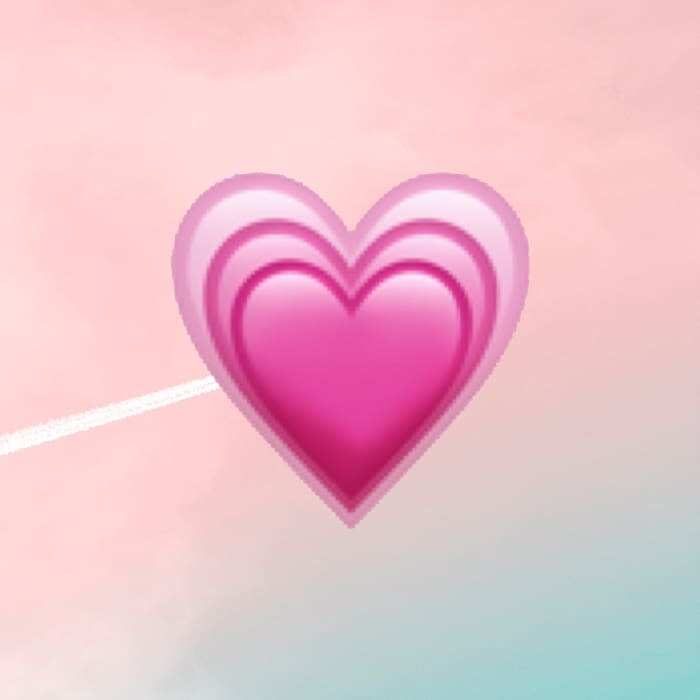 emoji corazón rosa