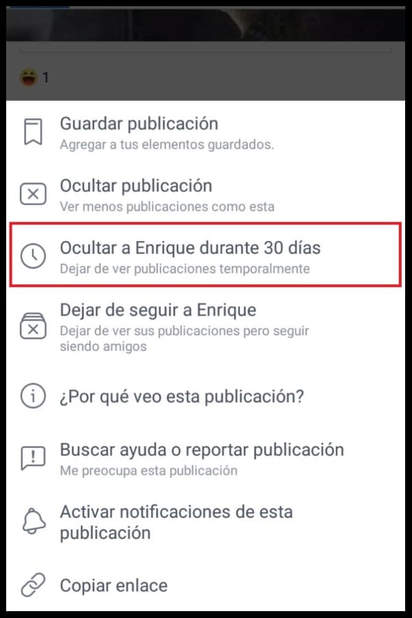 Cómo silenciar a alguien en Facebook 