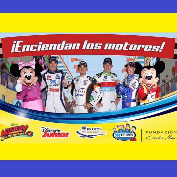 mickey escuderia telmex telcel