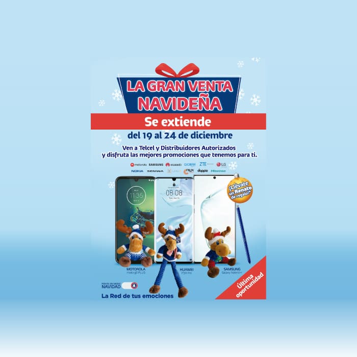¡Aprovecha que la Gran Venta Telcel continúa hasta el 24 de diciembre!