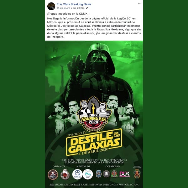 desfile de star wars