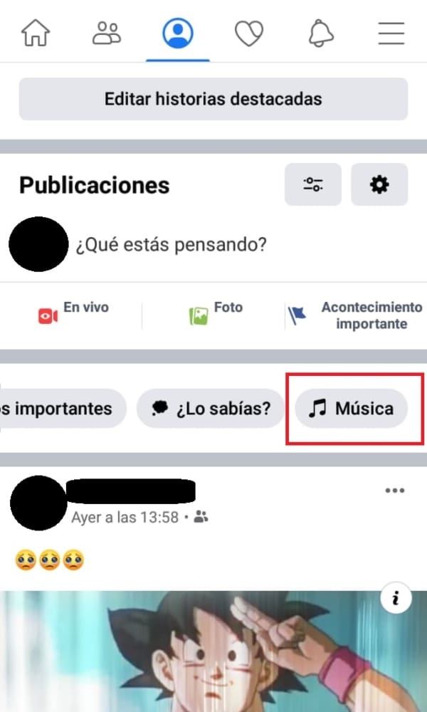 Música Facebook 