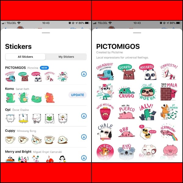 stickers de pictoline