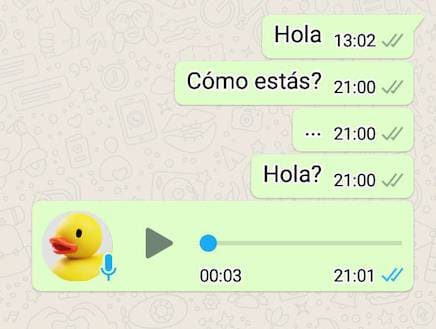 WhatsApp truco palomitas azules 