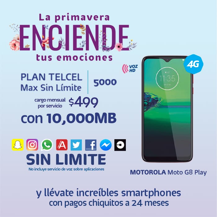 QuédateEnCasa con los increíbles beneficios de tu Plan Telcel Max Sin Límite 5000