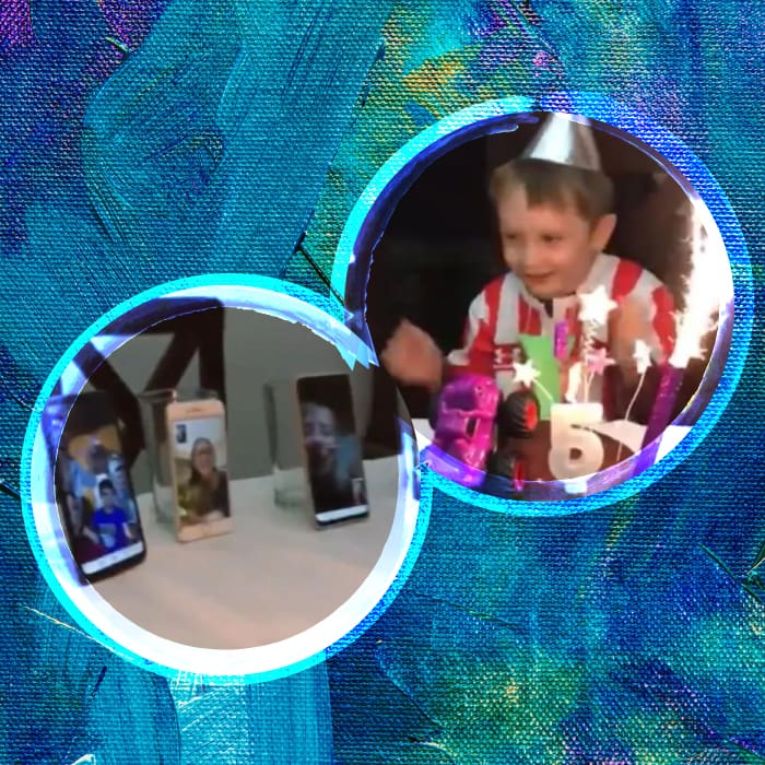VIDEO VIRAL: Niño celebra su cumpleaños con videollamadas de sus amigos y familiares