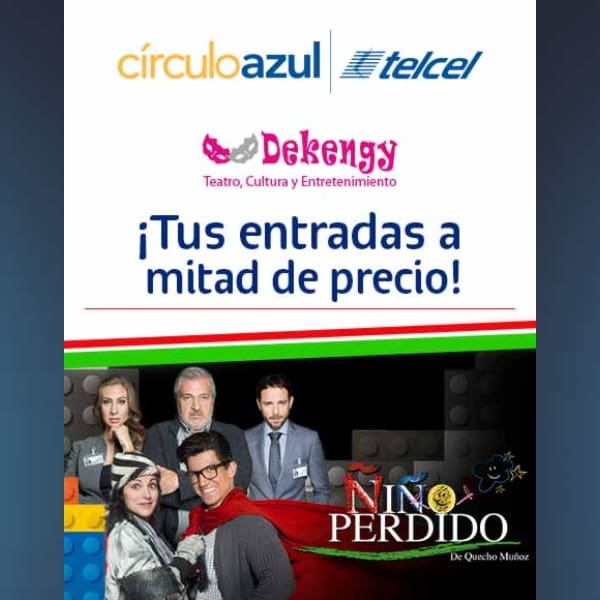 nino perdido circulo azul