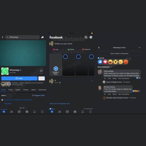 modo oscuro facebook