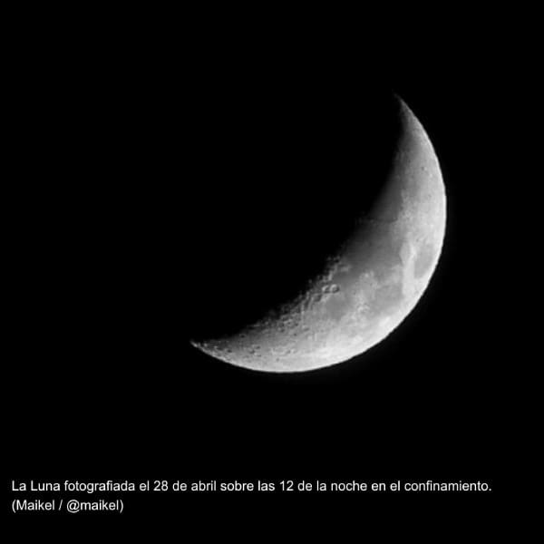 foto de la luna con iphone