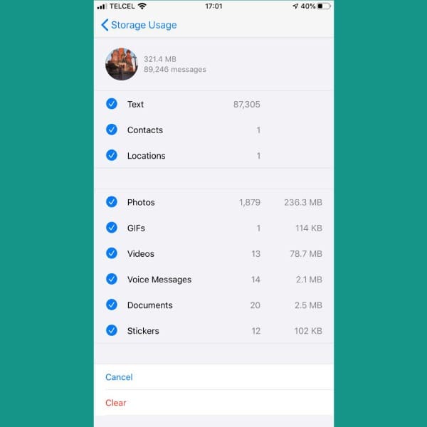 Cómo limpiar el caché de WhatsApp