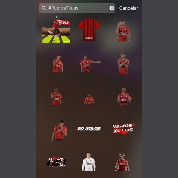 cómo usar los gifs del #FutbolEnTusManos de Telcel