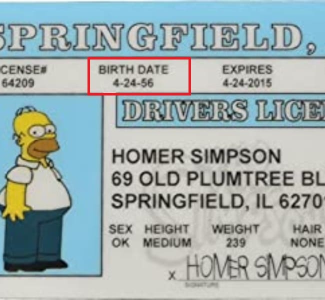Cumpleaños Homero Simpson 