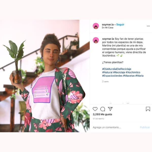 Mar.ia es la primera influencer virtual mexicana