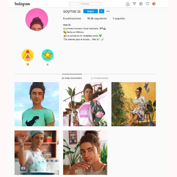 Mar.ia es la primera influencer virtual mexicana