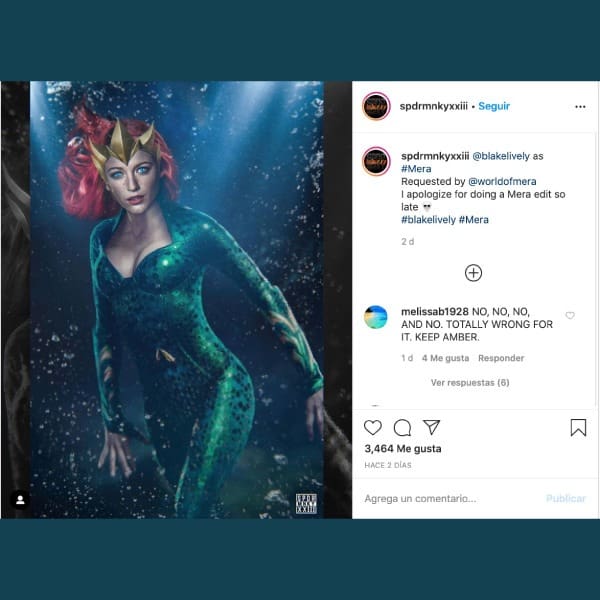 Blake Lively como Mera en ‘Aquaman 2’