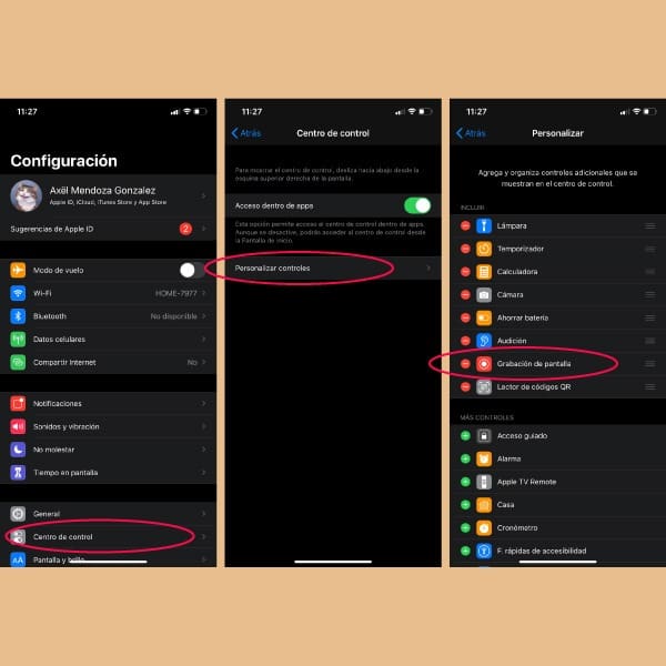 ¿Cómo grabar la pantalla del iPhone?