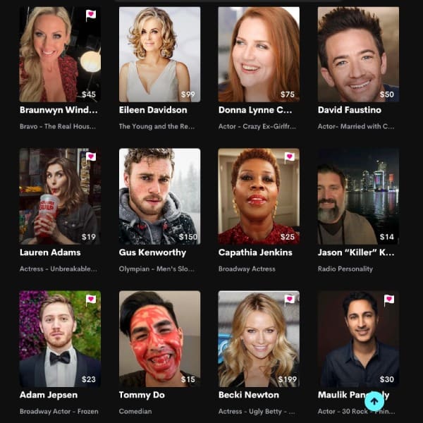 Cameo, la plataforma para tener videollamadas con famosos