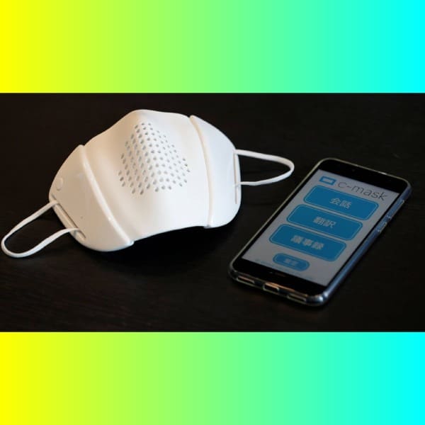 C-Mask cubrebocas inteligente que se sincroniza con smartphone y traduce. *Foto: Flipboard