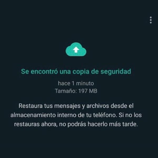 Asegúrate de no tener un respaldo en la nube para poder completar este proceso. *Foto: Unocero 