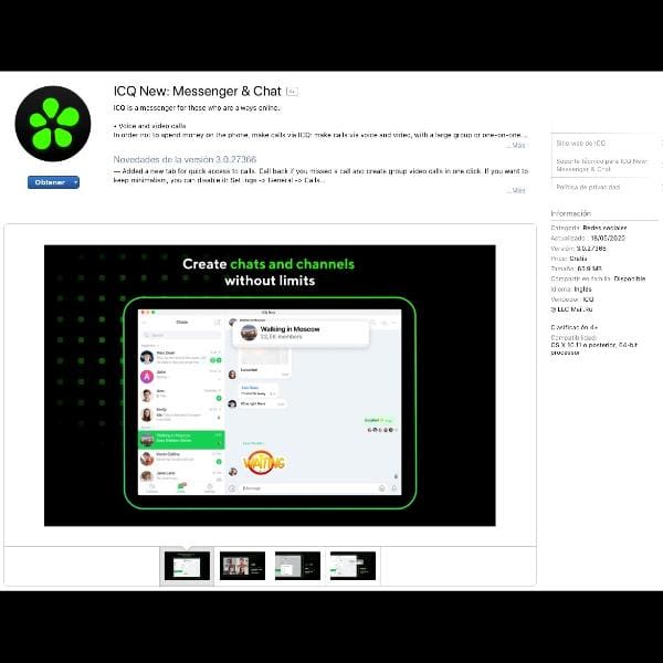 Cómo usar ICQ New. *Foto: apps.apple