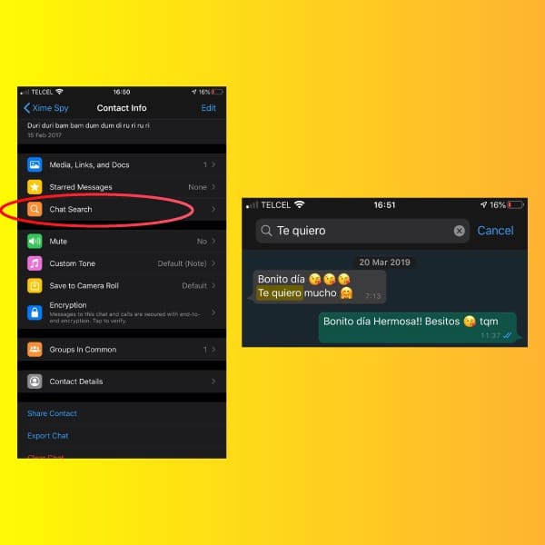 Cómo localizar una conversación en WhatsApp con una foto