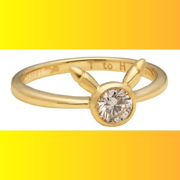 anillo de compromiso de Pikachu