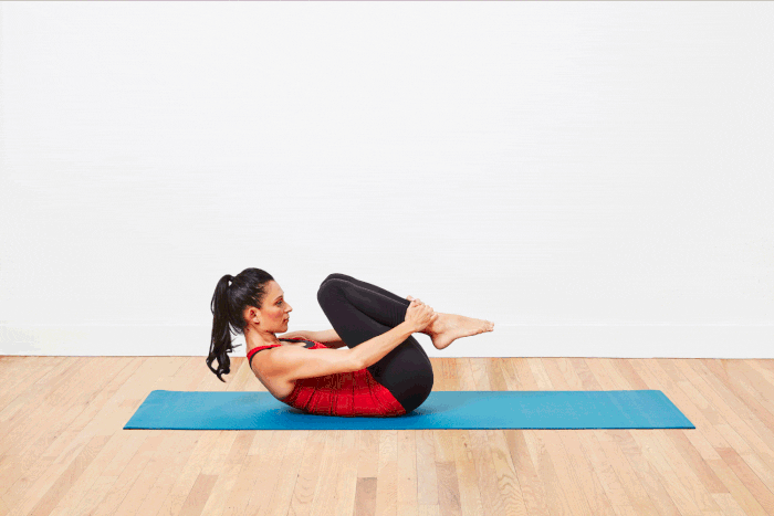 serie de las 5 abdominales de pilates