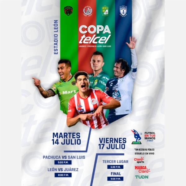 donde ver los partidos de copa telcel