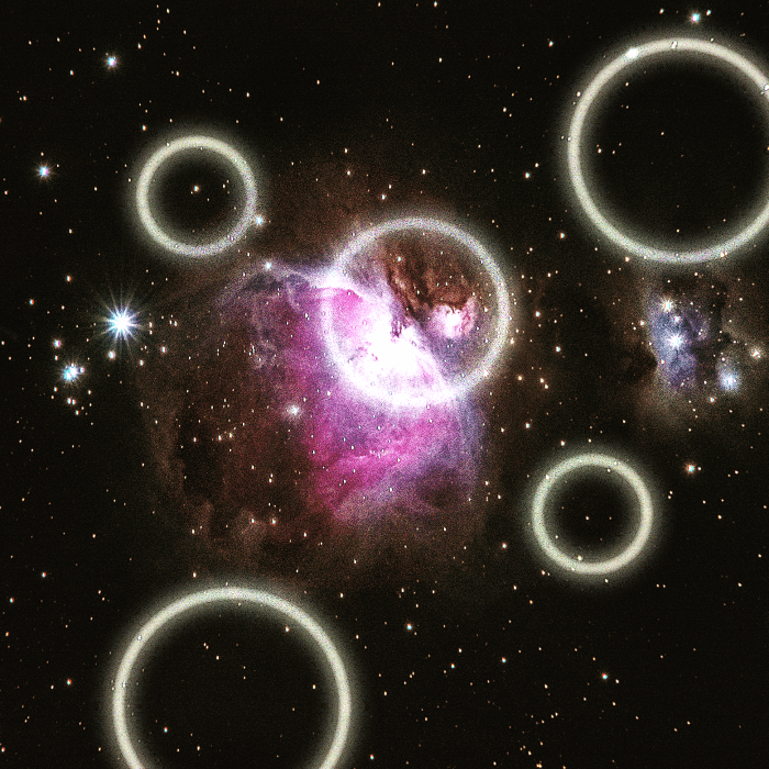 misteriosos anillo en el espacio