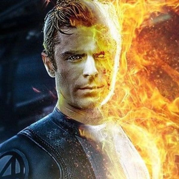 Zac Efron Marvel DC superhéroes Antorcha Humana 