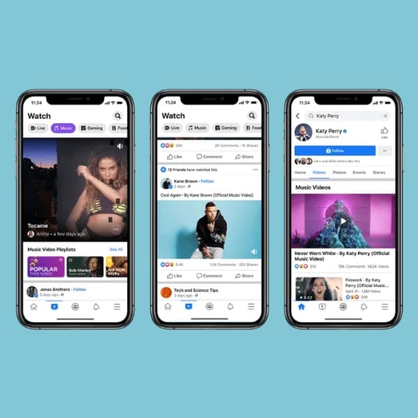 Facebook lanza sección de videos musicales